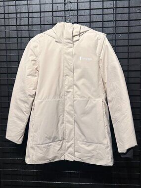 Cotopaxi Calidez Hooded Down Jacket — Cream